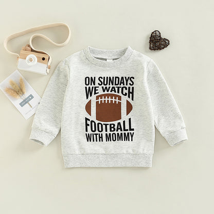 Kids Long Sleeve Football Sweater