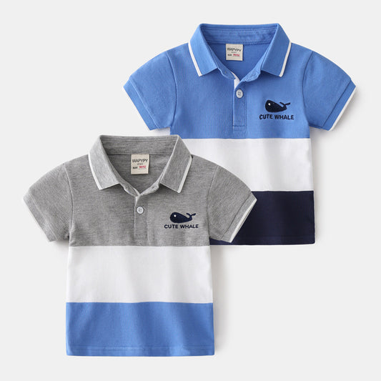 Boys Collar Whale shirt