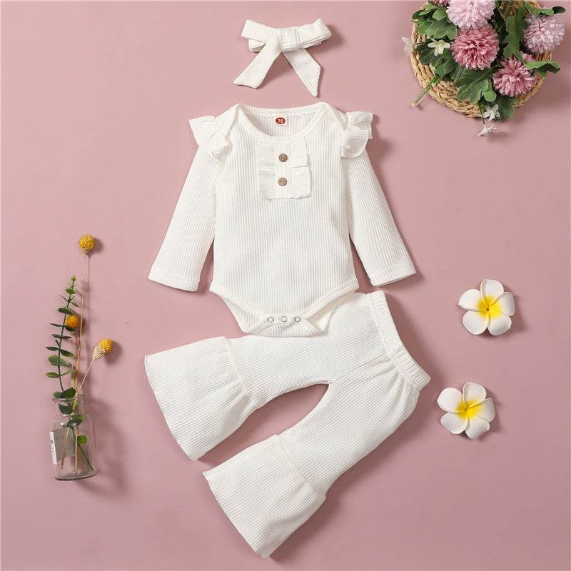 Baby Girl Long Sleeve Harem Suit Romper