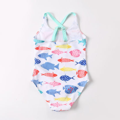 Baby Girl Briefs Comfortable Sleeveless Swimsuit