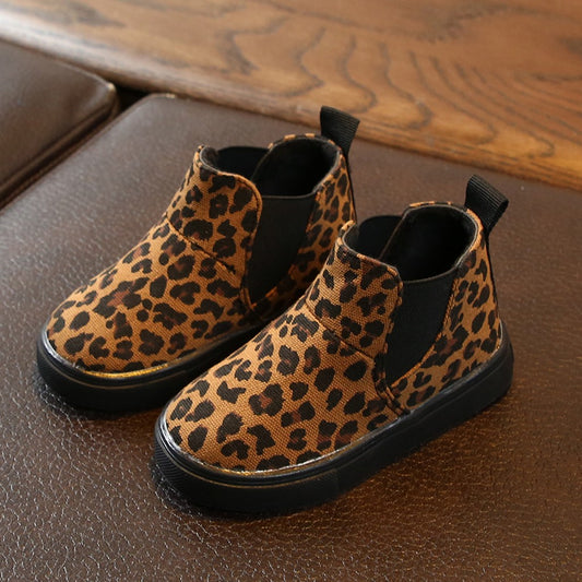 Cheetah fashion Girls Martin Boots