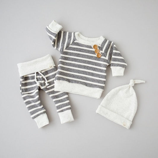 Childrens' Long Sleeve Stripe 3pc Set