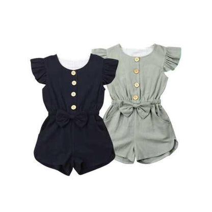 Toddler Girl Summer Ruffle Jumpsuit