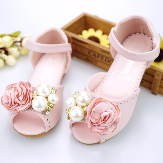 Big Kids Korean Style Flower Princess Comfortable Sandals