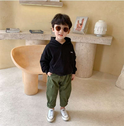 Boys Loose Fit New Style Pants-Fashionable Solid Colors