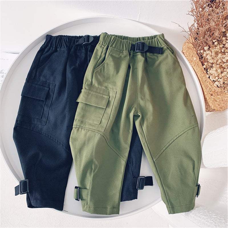 Boys Loose Fit New Style Pants-Fashionable Solid Colors