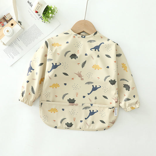 Children's waterproof with pockets Feeding Coat