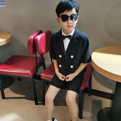 Children's Casual Short Sleeve Boys Two-Piece Suit