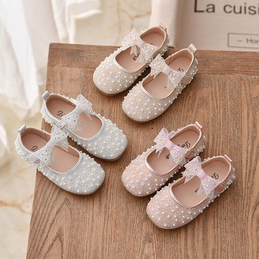 New Korean Fashion Diamond Little Girl Shoes