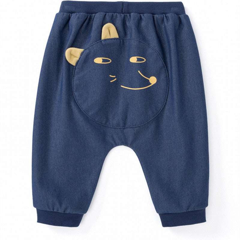 Infant Cartoon Face Nice Bottom pants - Cotton PP Pants