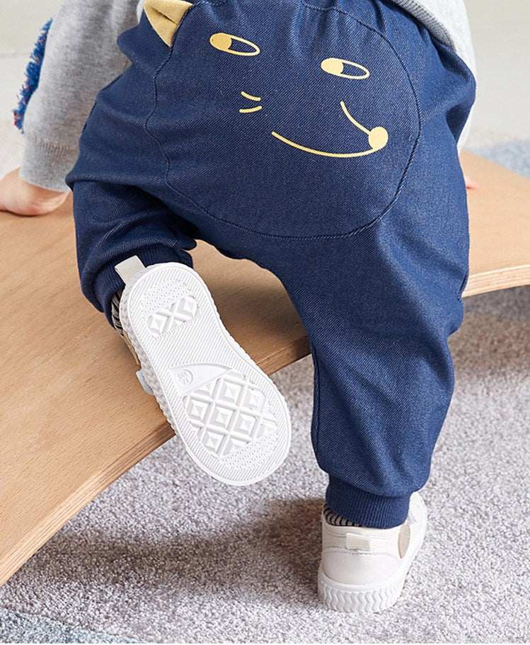 Infant Cartoon Face Nice Bottom pants - Cotton PP Pants