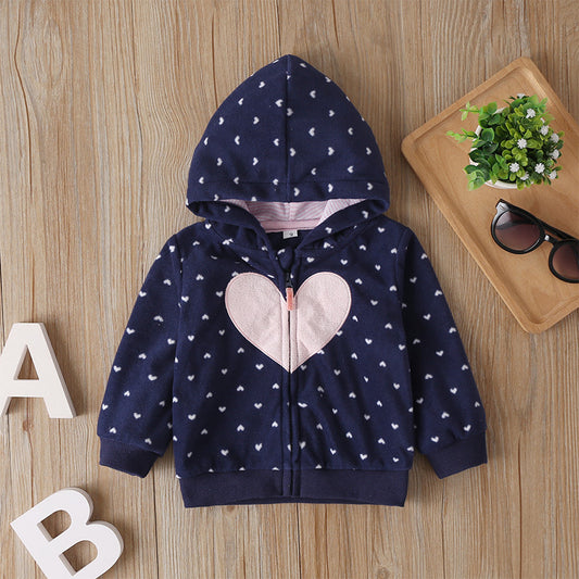 Outwear Print Hooded Zipper Jackets