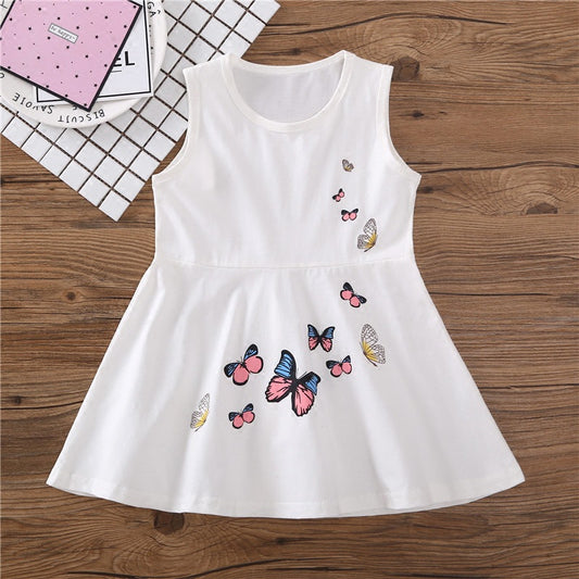 Western-Style Butterfly Girls Trendy Dress