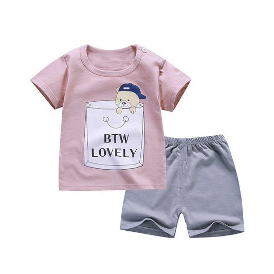 Pure Cotton Boys And Girls T-shirt with shorts set