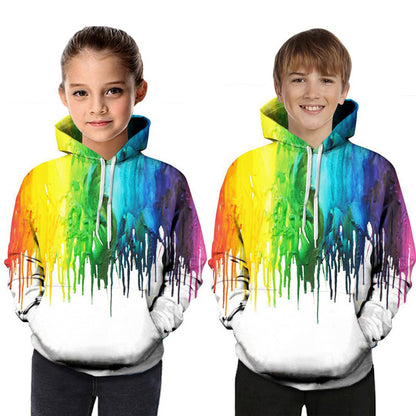 Digital Printed Children's Hooded Sweater