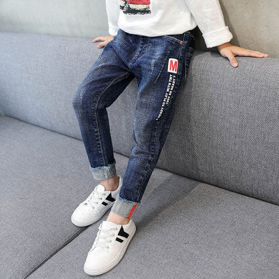 Kids Boy Jeans Casual Straight long