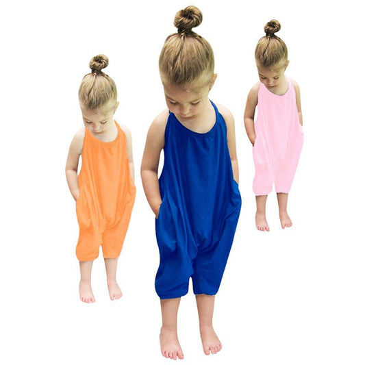 Loose Romper Toddler Sling Jumpsuit