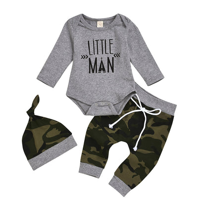 Boys' Little Man Long Sleeve Set