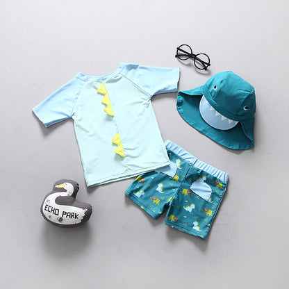 Boys Swimwear with Sun Hat Set