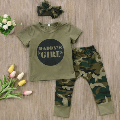 Short sleeve Daddy's Boy/Girl Outfit Set