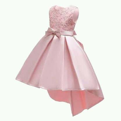 Children’s Trailing High-end Solid Princess Dresses