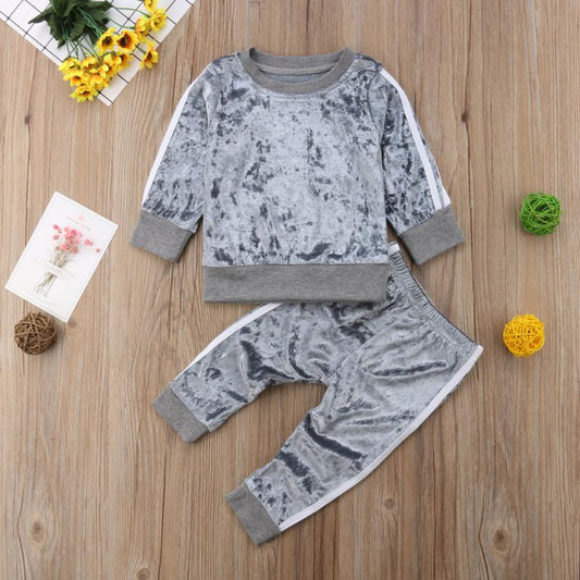 Candy-colored Long Sleeve 2pc Jogging Set