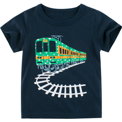 Boys short sleeve Train T-shirt