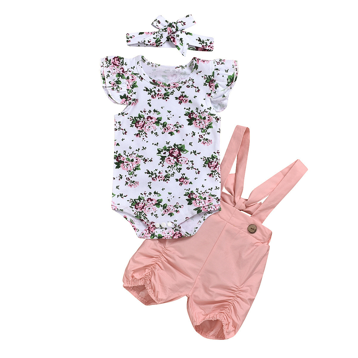 New Style infant 2pc floral jumpsuit