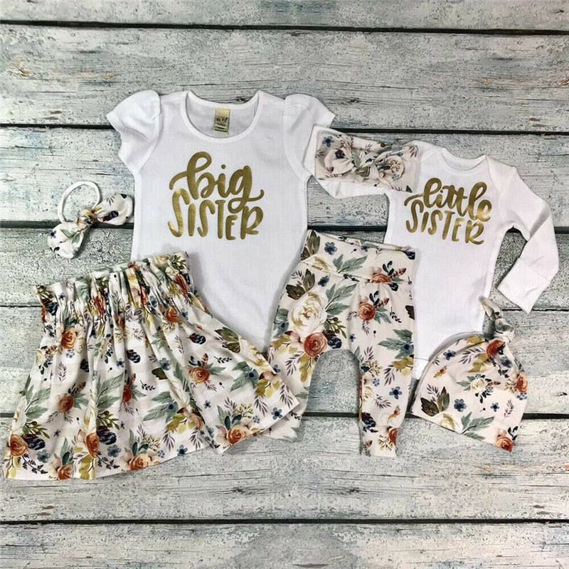 Girls little sister Big sister 2pc Set