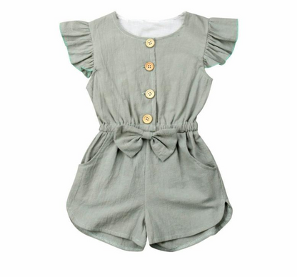 Toddler Girl Summer Ruffle Jumpsuit