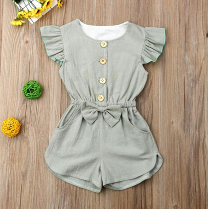 Toddler Girl Summer Ruffle Jumpsuit