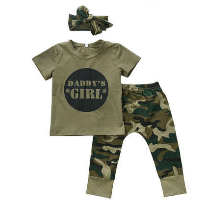 Short sleeve Daddy's Boy/Girl Outfit Set