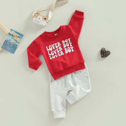 Fashion Letter Printing Baby Set