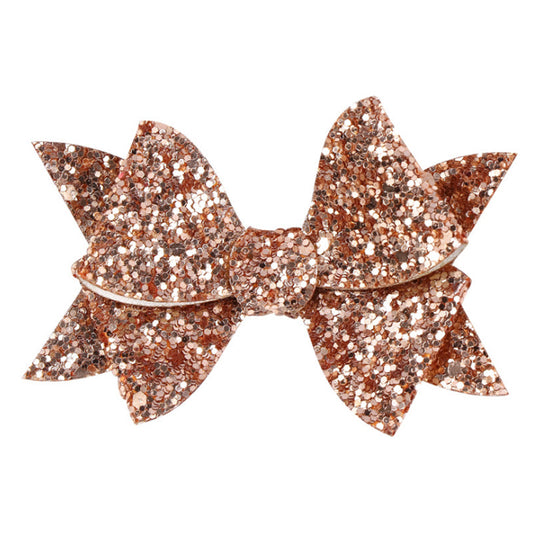 Children's Windmill Bow Glitter Hairpin