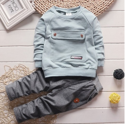 Baby Boys Long Sleeve Casual Set