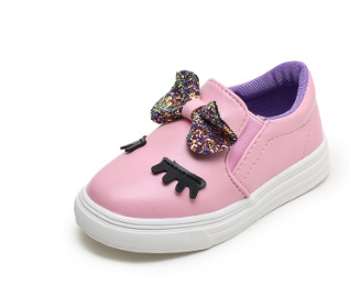 Girls Bow and Lash Casual Shoes