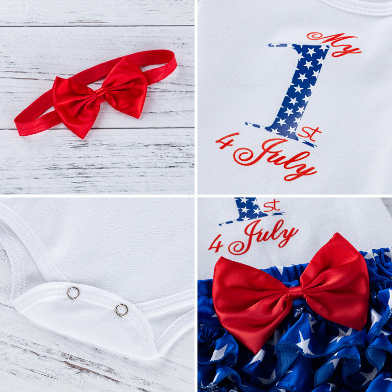 Baby Independence Day Little Miss America Onesie