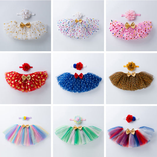 Baby Printed TuTu Mesh Skirt
