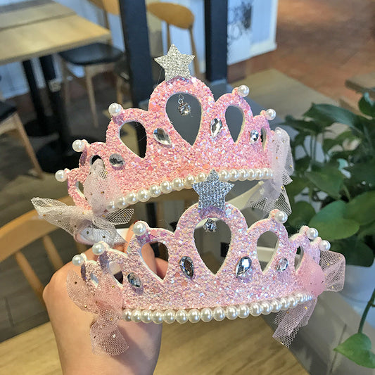 Children's Sequined Crystal Crown