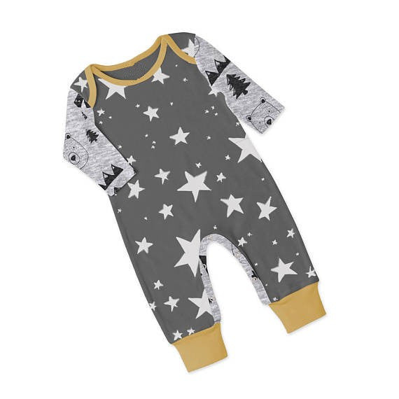 Baby Stars And Trees Onesie