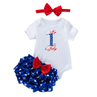 Baby Independence Day Little Miss America Onesie