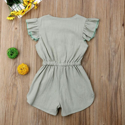 Toddler Girl Summer Ruffle Jumpsuit