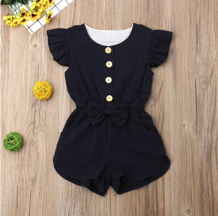 Toddler Girl Summer Ruffle Jumpsuit