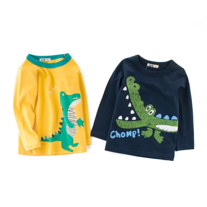 Boys Gator Print Long sleeve