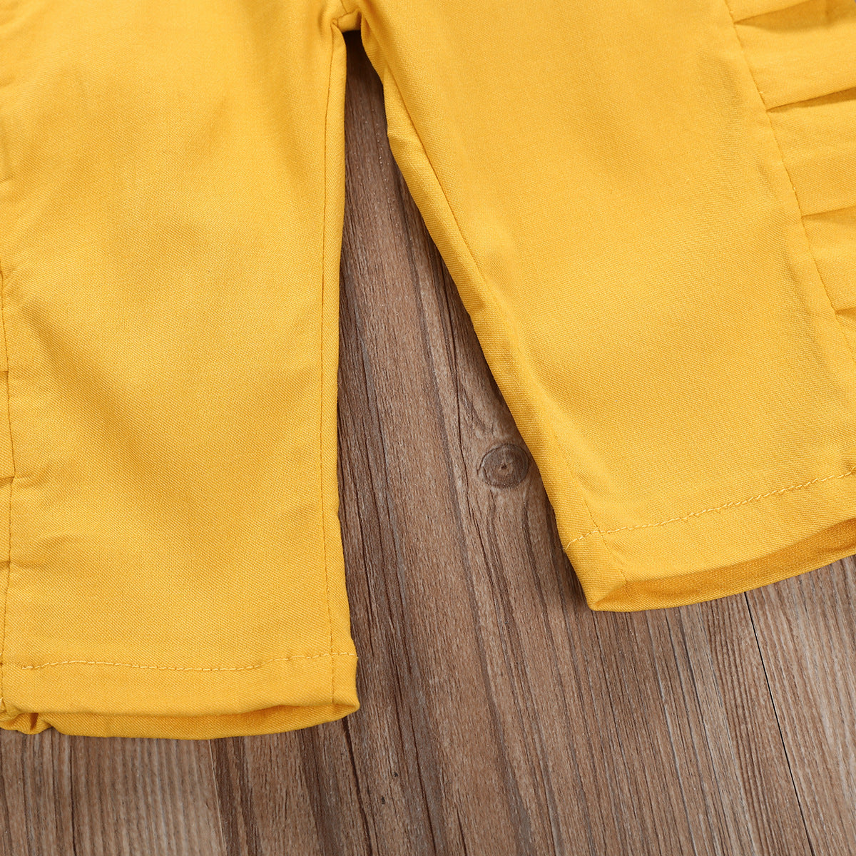 Children's Yellow Cotton Overalls