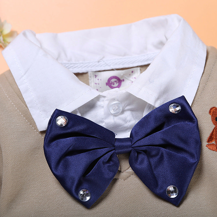 Children's Denim Suit Gentleman Bow Tie