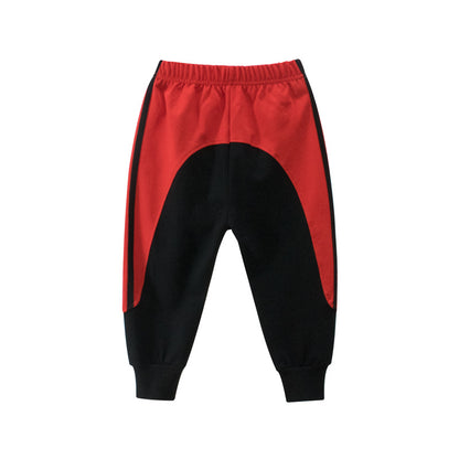 Boys Black and Red Sweatpants