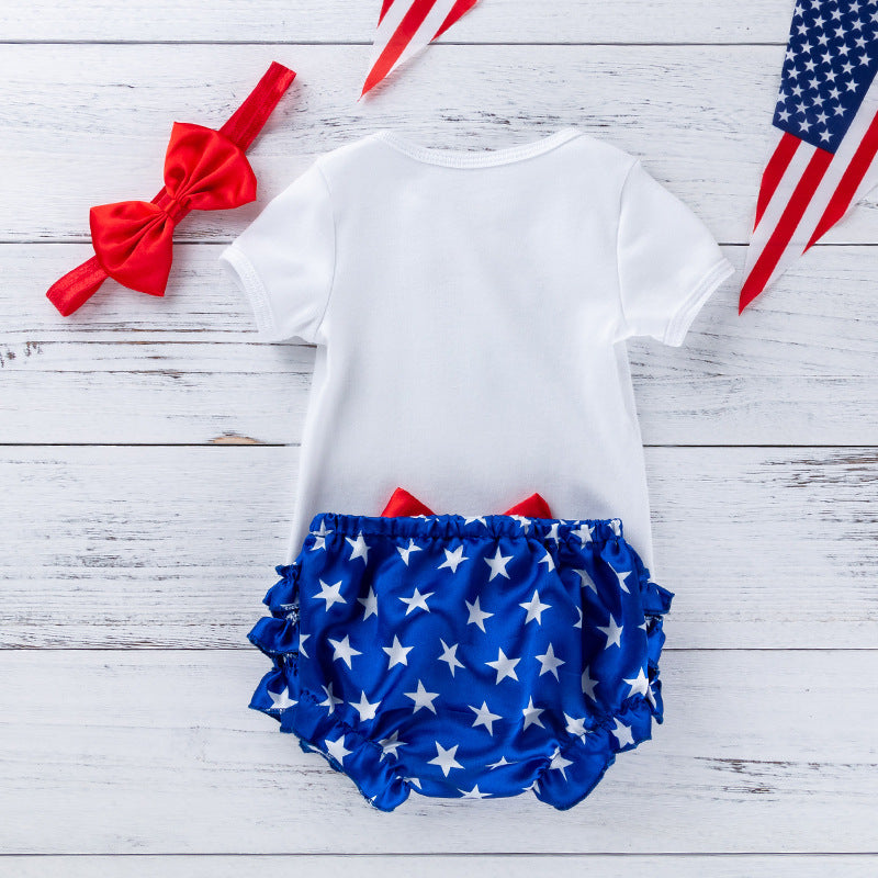 Baby Independence Day Little Miss America Onesie