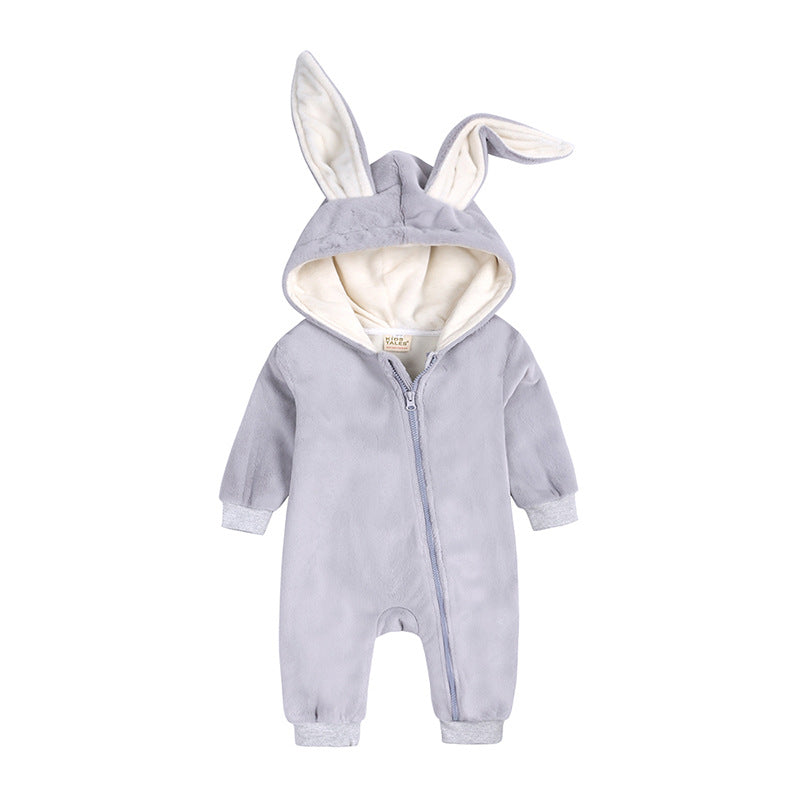 Rabbit Ear Jumpsuit Newborn Warm Clothes