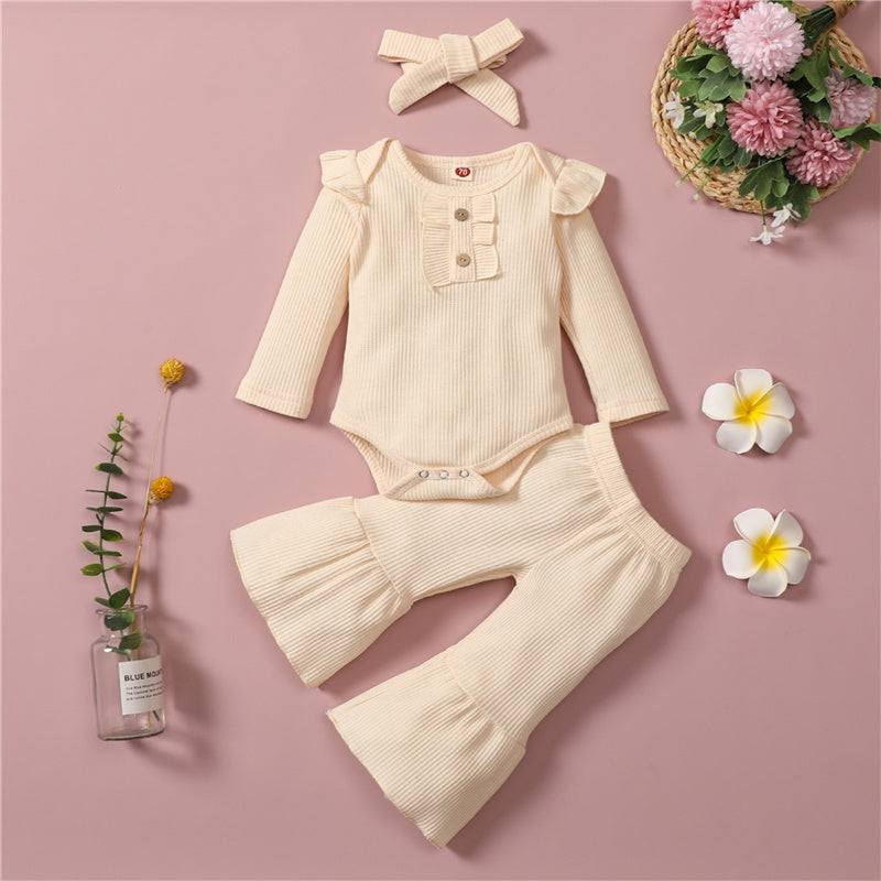 Baby Girl Long Sleeve Harem Suit Romper